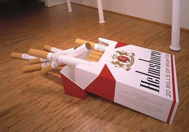 hans haacke - helmsboro county unfolded