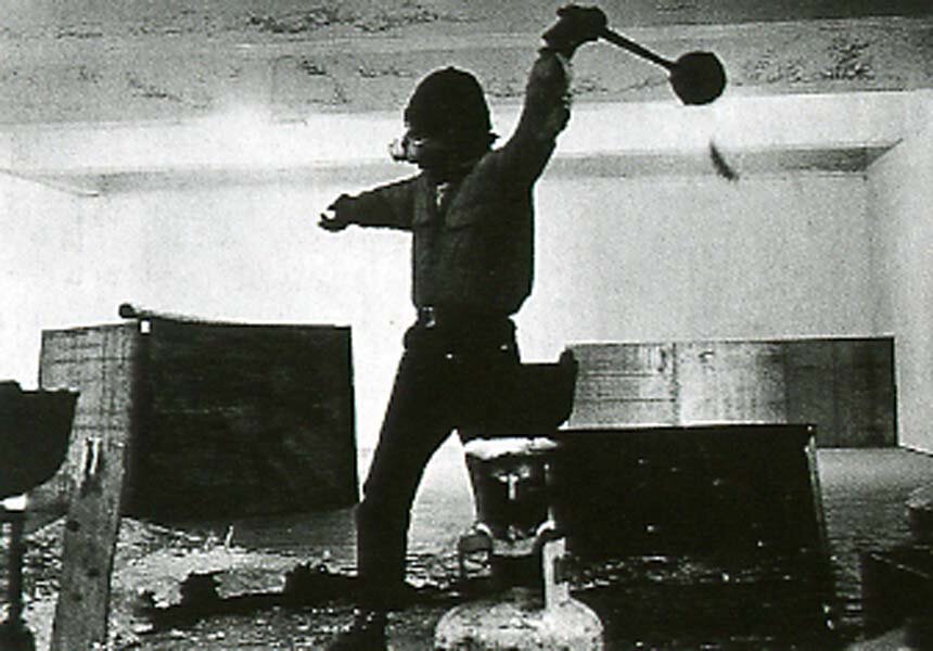 richard serra - throwing lead